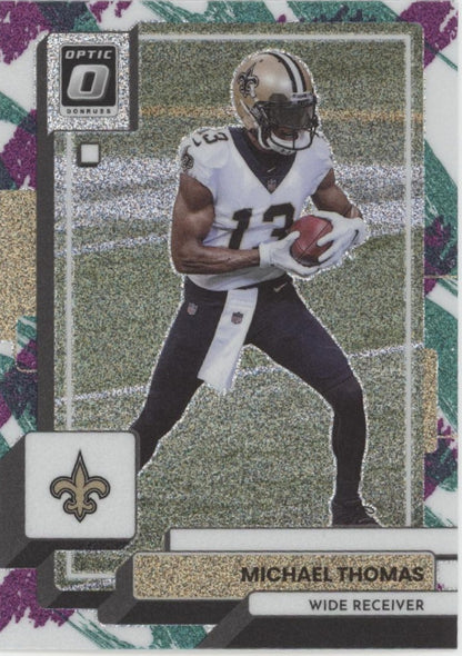 Michael Thomas 2022 Panini Donruss Optic Jazz Prizm #142