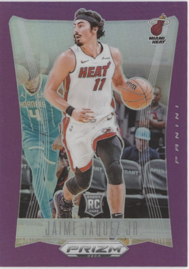 Jaime Jaquez Jr. 2023-24 Panini Prizm Deca Purple Prizm RC 76/99 #129