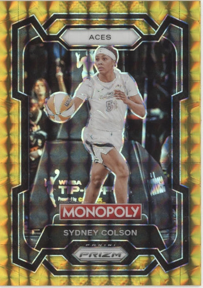 Sydney Colson 2024 Panini WNBA Monopoly Prizm Gold Prizm 17/49 #23