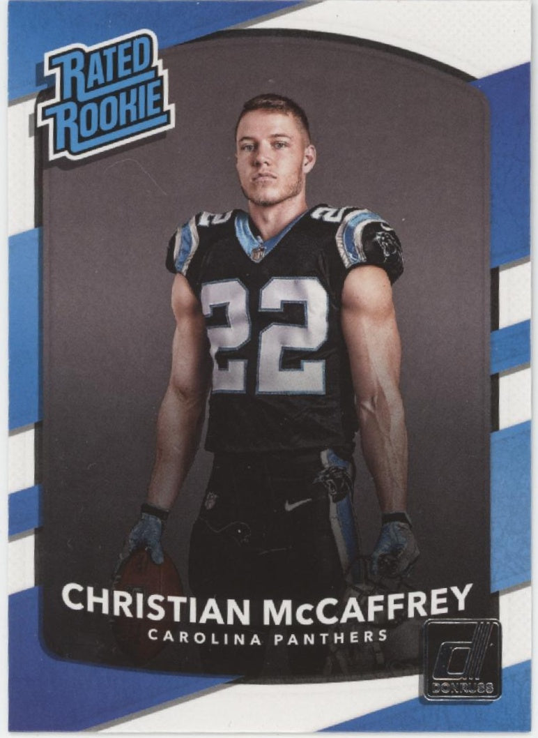 Christian McCaffrey 2017 Panini Donruss Rated Rookie RC #318 #1