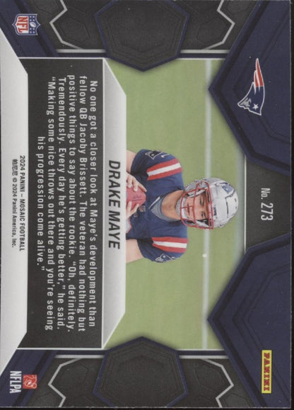 Drake Maye 2024 Panini Mosaic NFL Debut RC #273