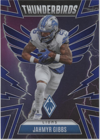 Jahmyr Gibbs 2025 Panini Phoenix Thunderbirds Blue 096/199 #16