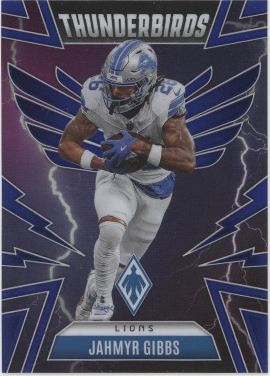 Jahmyr Gibbs 2025 Panini Phoenix Thunderbirds Blue 096/199 #16