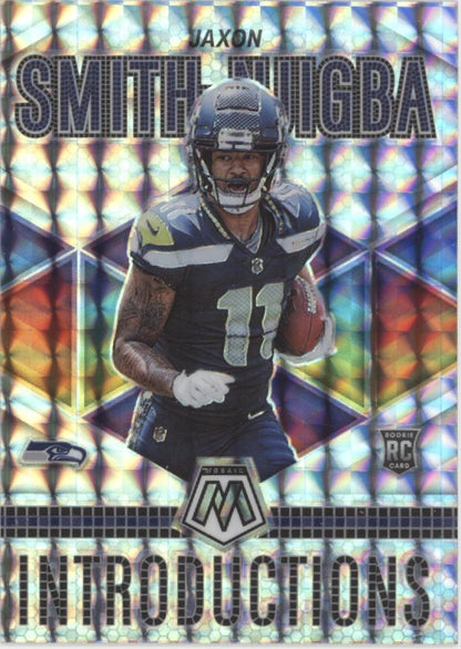 Jaxon Smith-Njigba 2023 Panini Mosaic Introductions Prizm RC #I-7