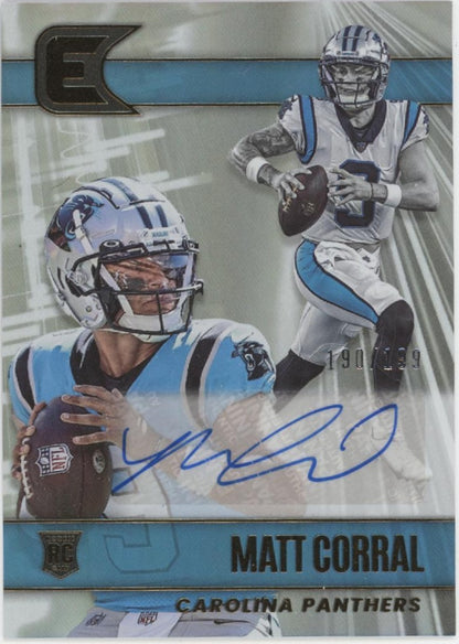 Matt Corral 2022 Panini Chronicles Essentials RC Auto #ESS-MAC