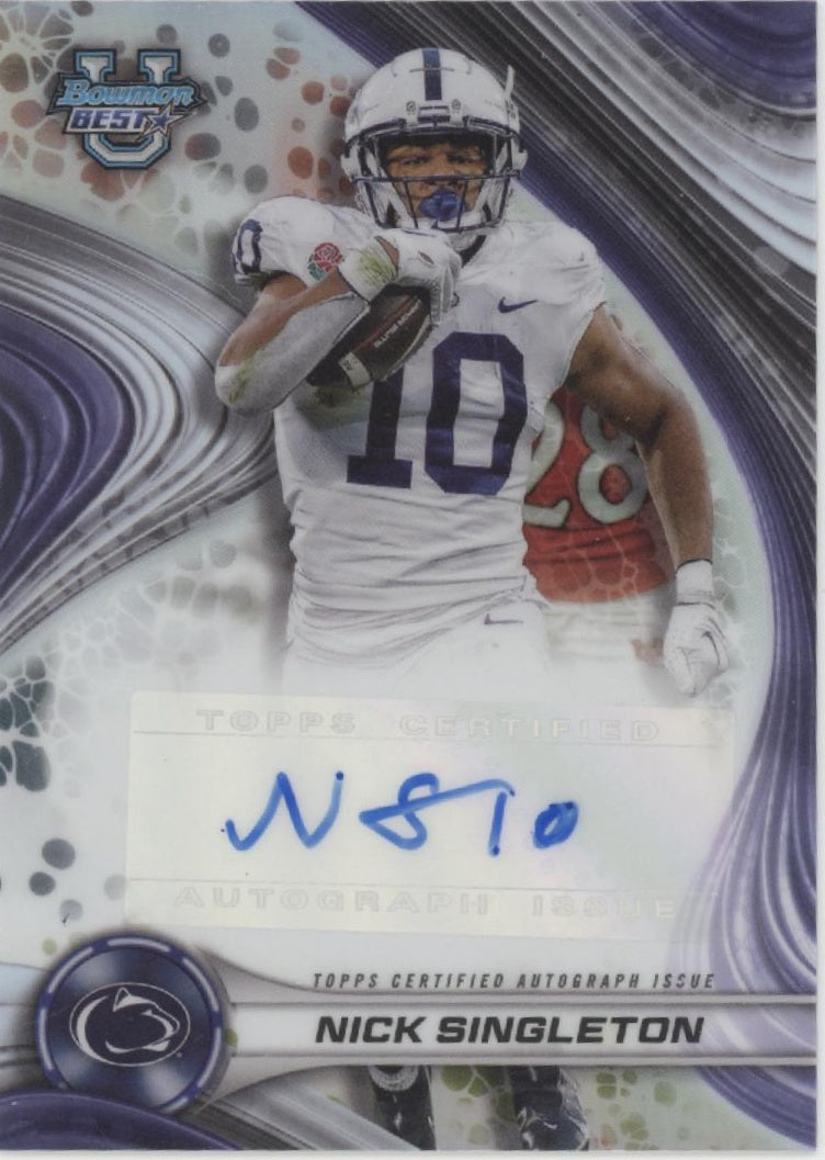 Nick Singleton 2024 Bowman's Best University Refractor Auto #BOA-NSI