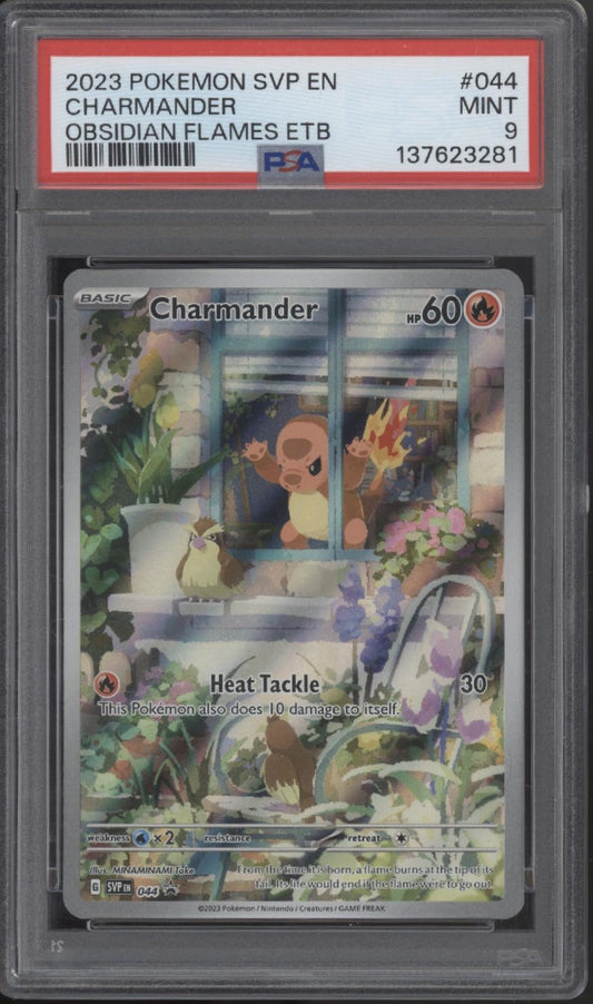 Charmander Pokemon Obsidian Flames Elite Trainer Box #044 PSA 9 #2