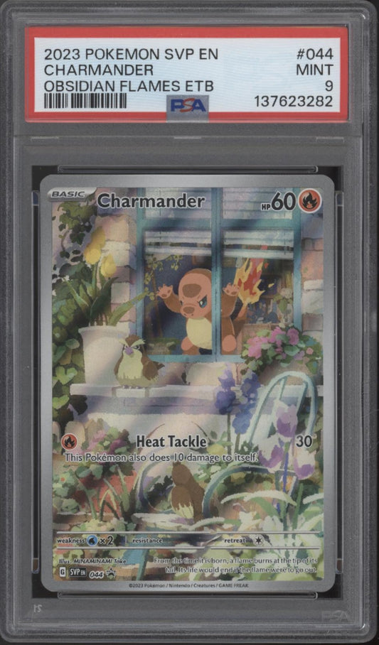 Charmander Pokemon Obsidian Flames Elite Trainer Box #044 PSA 9 #3