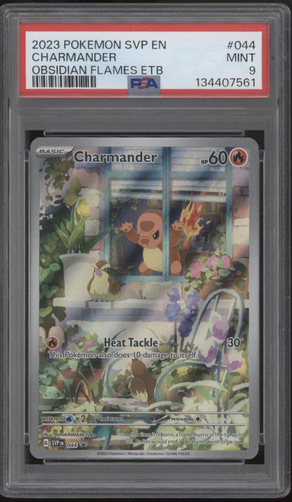 Charmander Pokemon Obsidian Flames Elite Trainer Box #044 PSA 9 #4