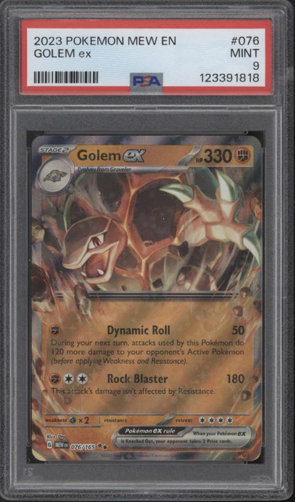 Golem ex Pokemon 151 #076 PSA 9 #2