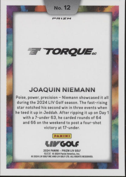 Joaquin Niemann 2024 Panini Prizm LIV Prizm Color Blast #12