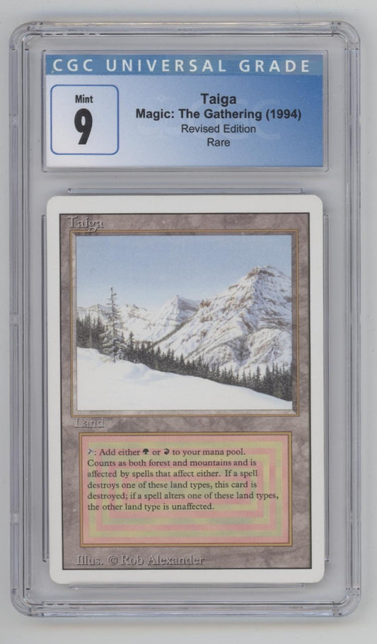 Taiga Magic the Gathering Revised Edition CGC 9