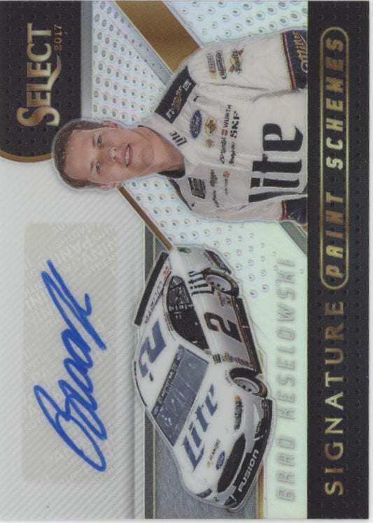Brad Keselowski 2017 Panini Select Print Schemes Prizm Auto #SPS-BK