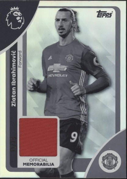 Zlatan Ibrahimovic 2025-26 Topps Premier League Black & White Holo Swatch #RE-ZI