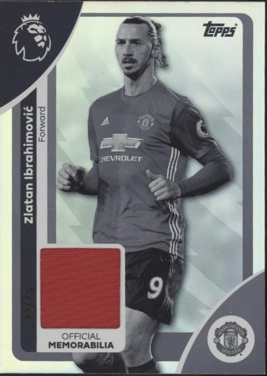 Zlatan Ibrahimovic 2025-26 Topps Premier League Black & White Holo Swatch #RE-ZI