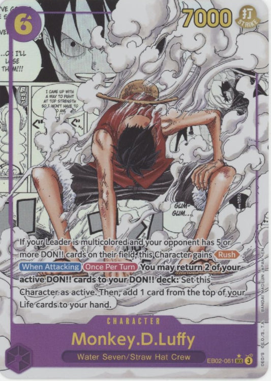 Monkey D Luffy One Piece Card Game Anime 25th Collection Manga Art #061