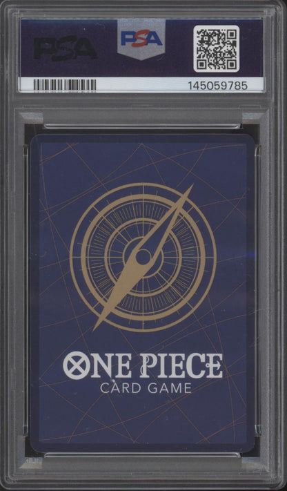Monkey D Luffy One Piece Card Game OP11 3rd Anniversary Silver #119 PSA 9