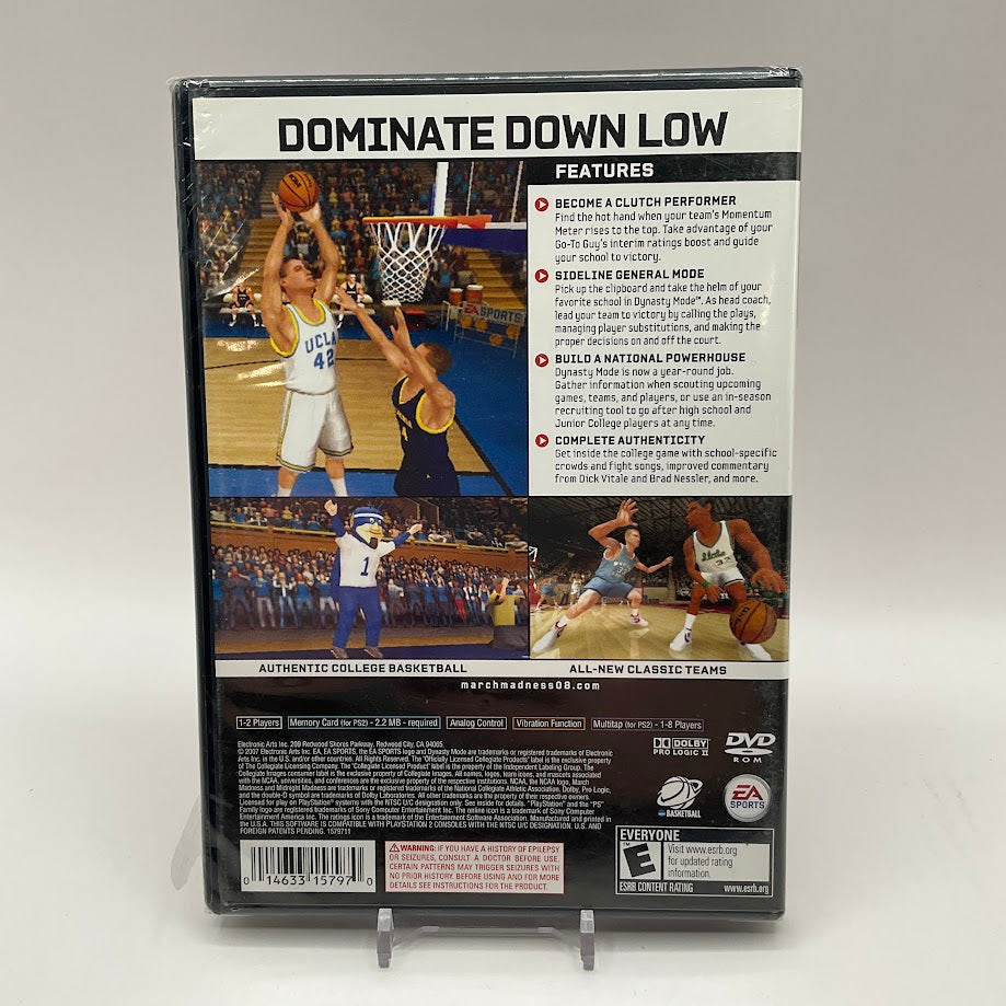 NCAA March Madness 08 Playstation 2 Sealed