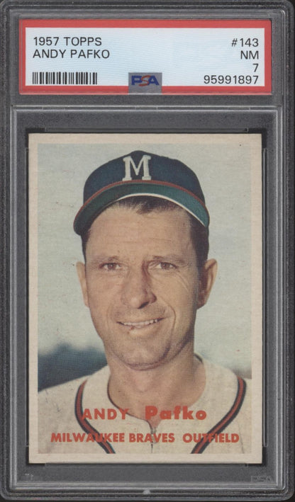 Andy Pafko 1957 Topps #143 PSA 7