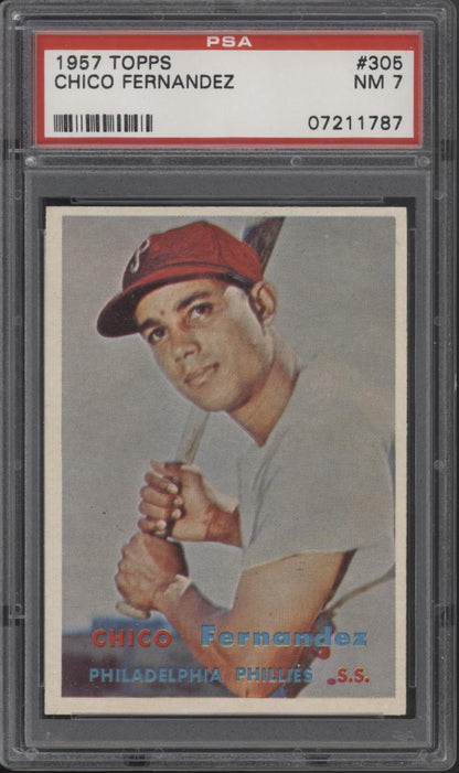 Chico Fernandez 1957 Topps #305 PSA 7