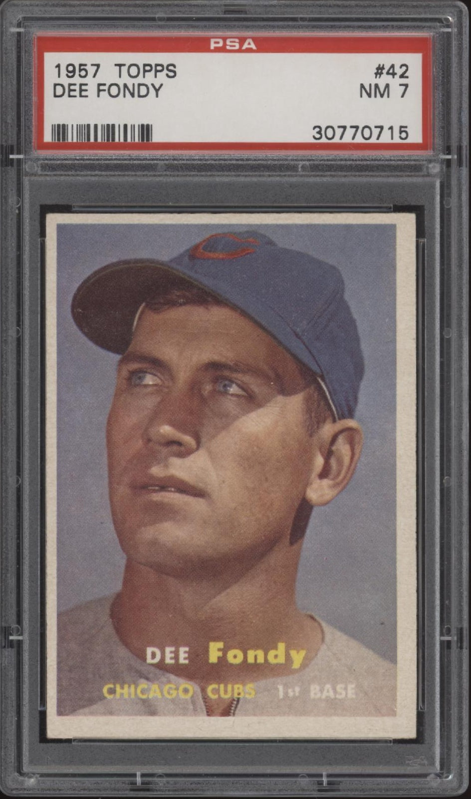 Dee Fondy 1957 Topps #42 PSA 7
