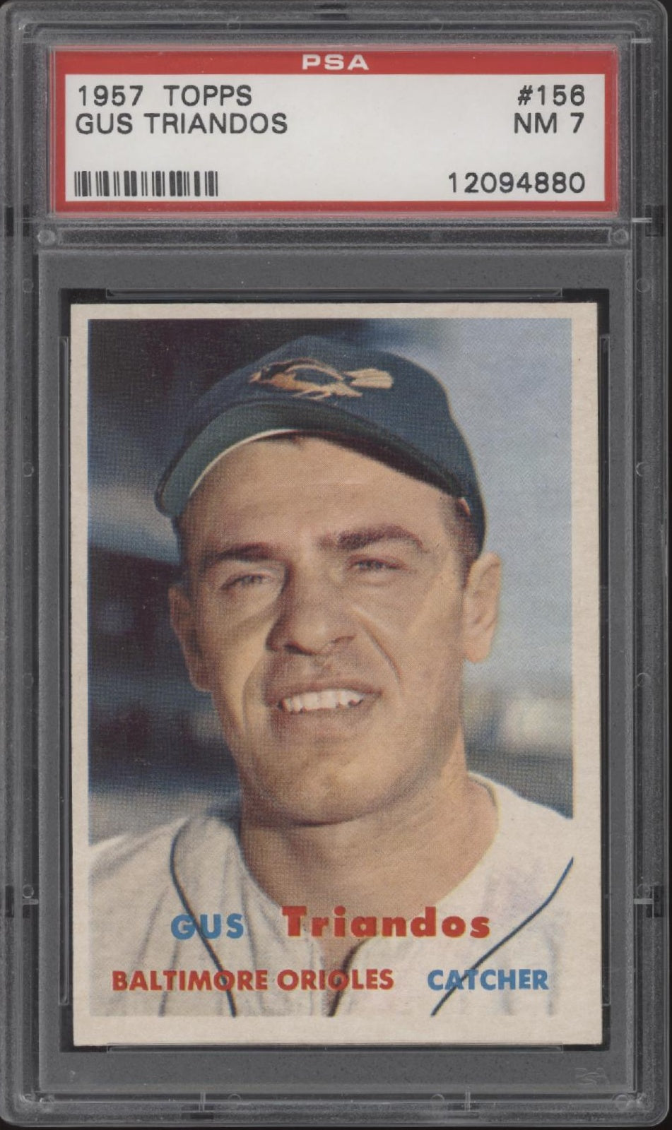 Gus Triandos 1957 Topps #156 PSA 7