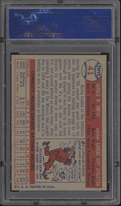 Hal Smith 1957 Topps #41 PSA 7