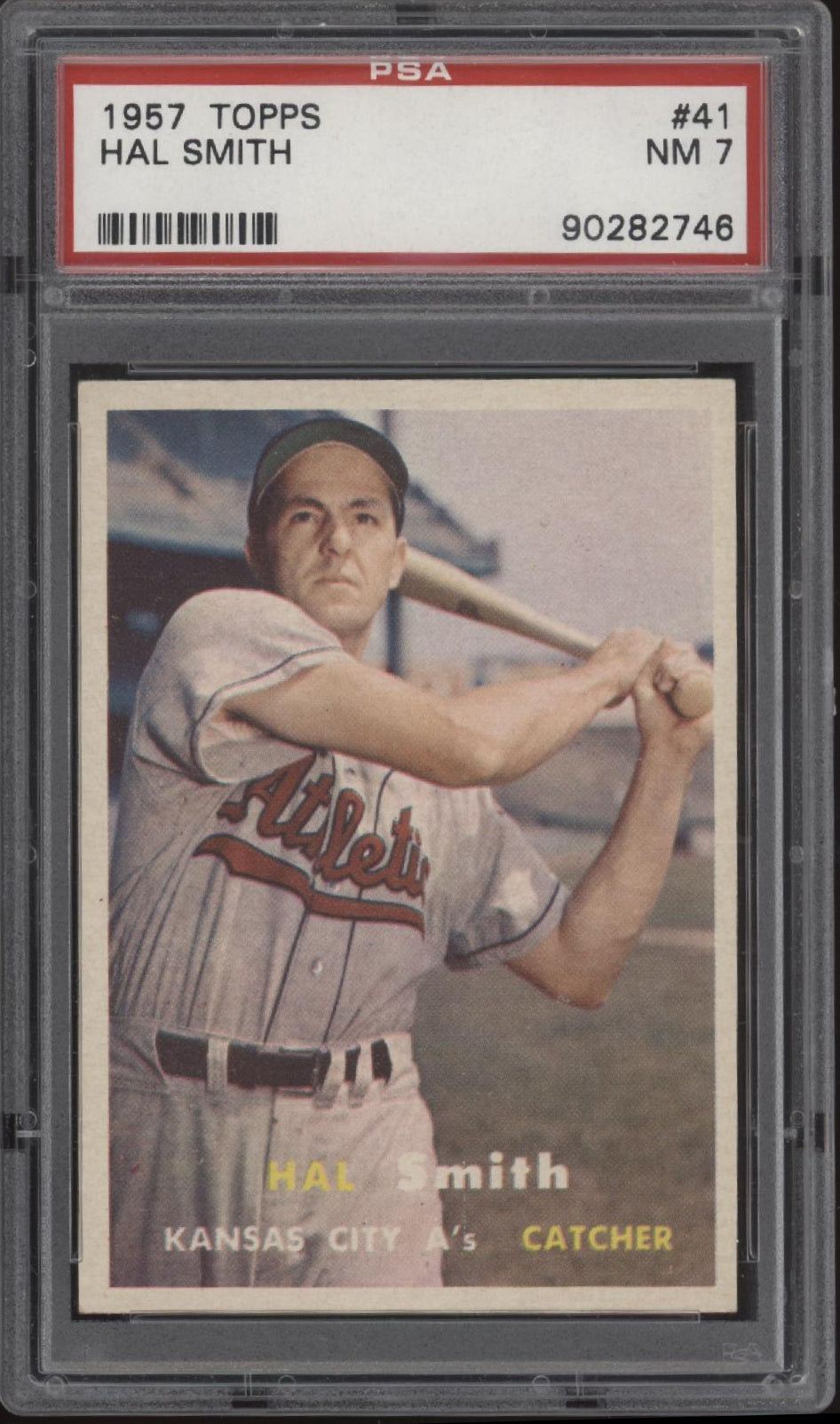 Hal Smith 1957 Topps #41 PSA 7
