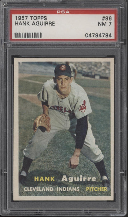 Hank Aguirre 1957 Topps #96 PSA 7