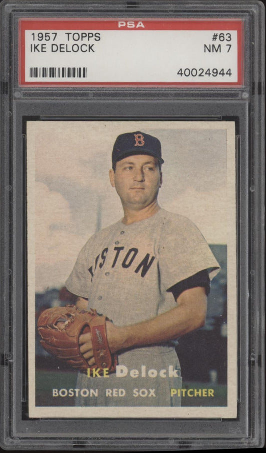 Ike Delock 1957 Topps #63 PSA 7