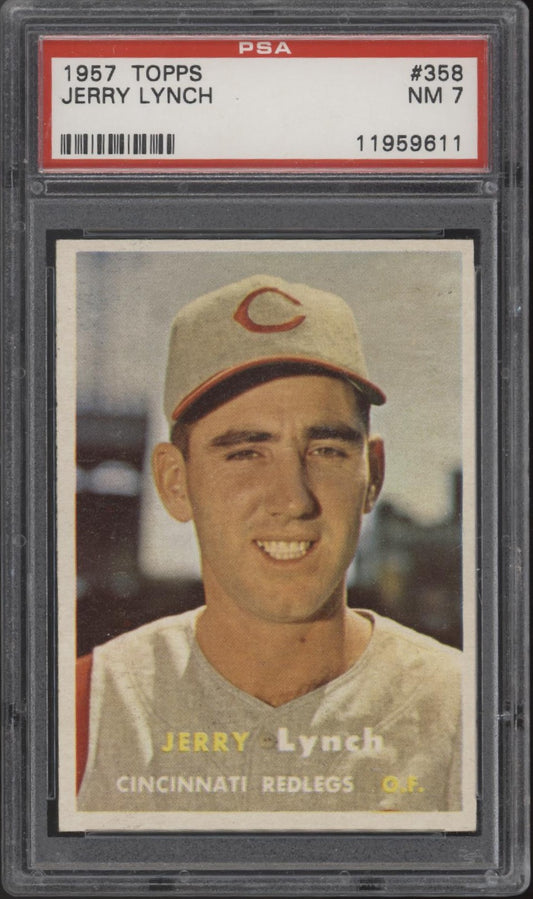 Jerry Lynch 1957 Topps #358 PSA 7