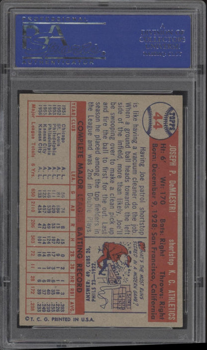 Joe DeMaestri 1957 Topps #44 PSA 7