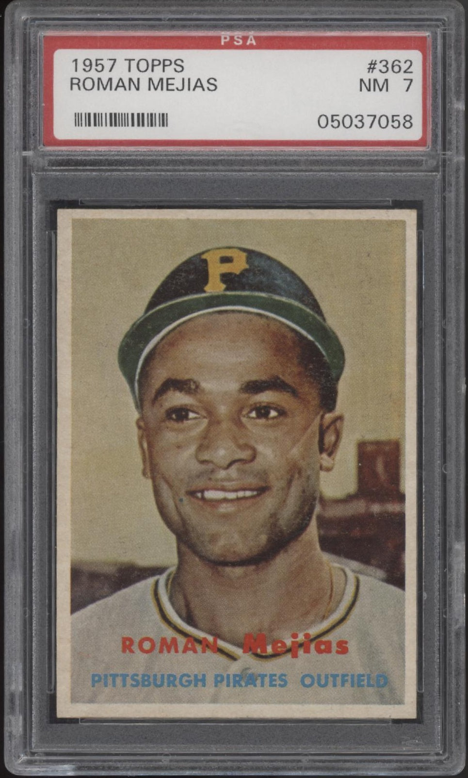 Roman Mejias 1957 Topps #362 PSA 7