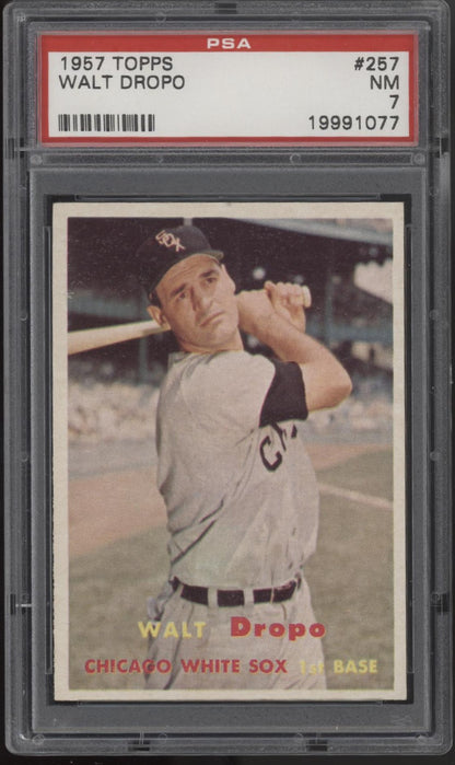 Walt Dropo 1957 Topps #257 PSA 7