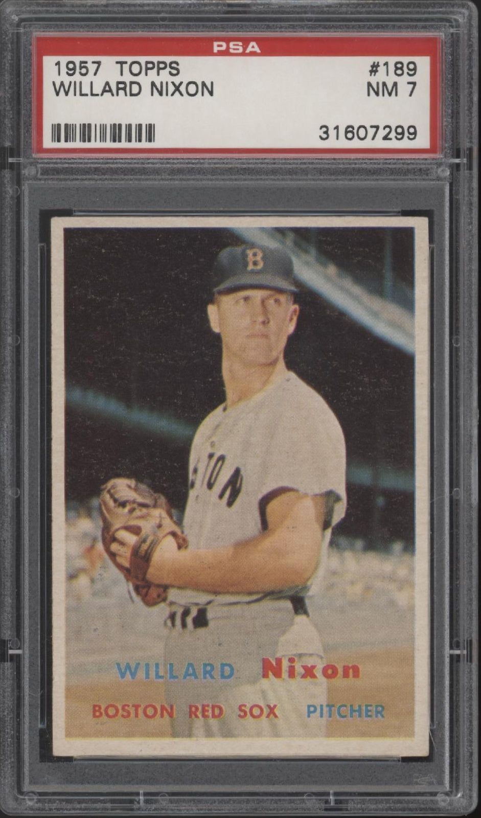 Willard Nixon 1957 Topps #189 PSA 7