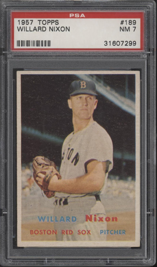 Willard Nixon 1957 Topps #189 PSA 7