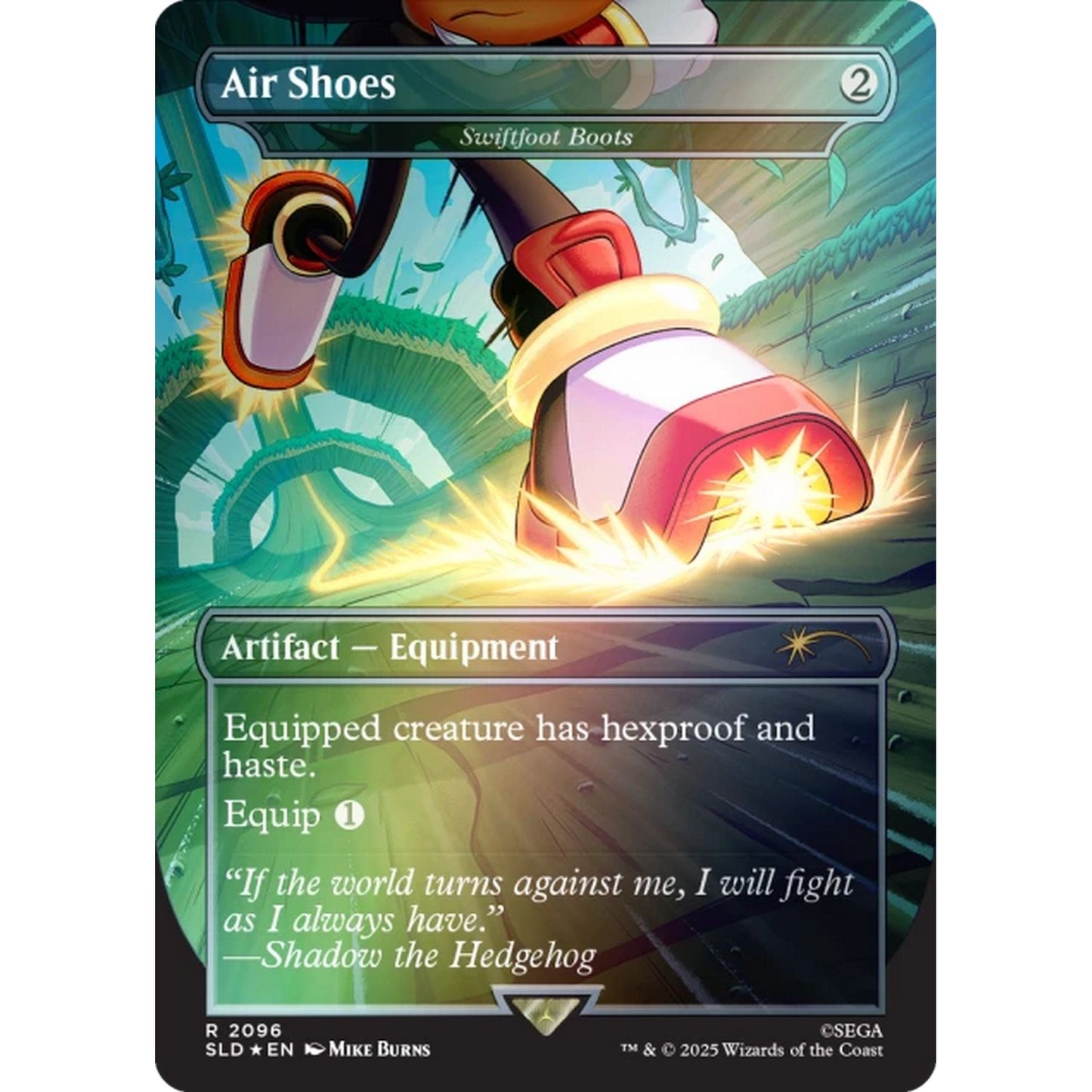 Magic the Gathering: Secret Lair X Sonic Turbo Gear [Rainbow Foil]
