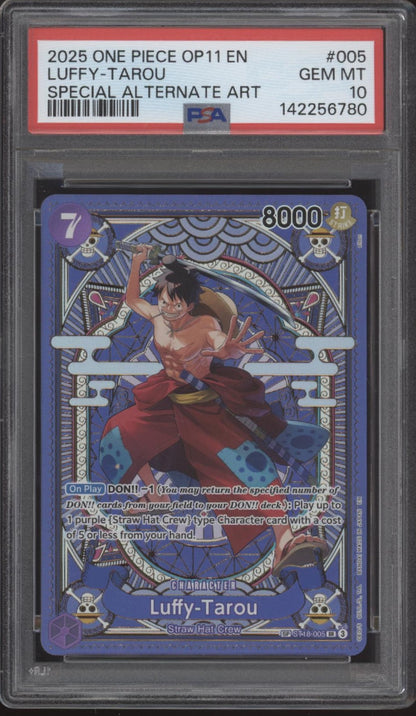 Luffy Tarou One Piece Card Game A Fist of Divine Speed Special Alt Art PSA 10 #2