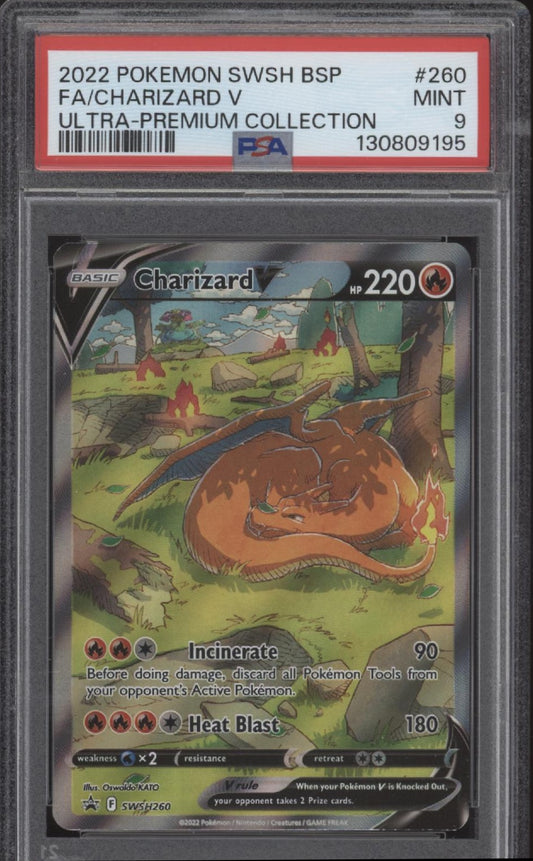Charizard V Pokemon Ultra Premium Collection Full Art #260 PSA 9 #3