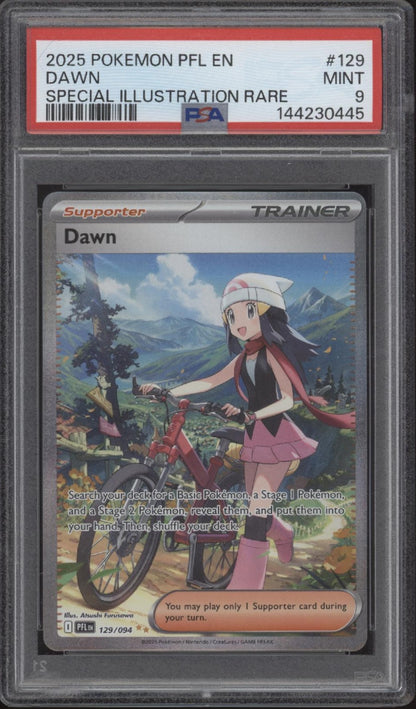 Dawn Pokemon Phantasmal Flames Special Illustration Rare #129 PSA 9