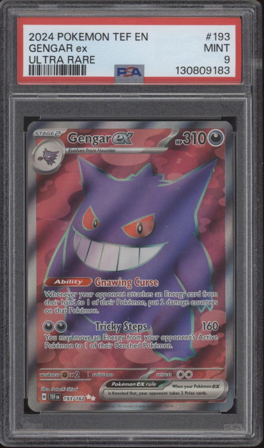 Gengar ex Pokemon Temporal Forces Ultra Rare #193 PSA 9