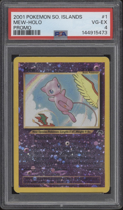 Mew Pokemon Southern Islands Promo Holo #1 PSA 4