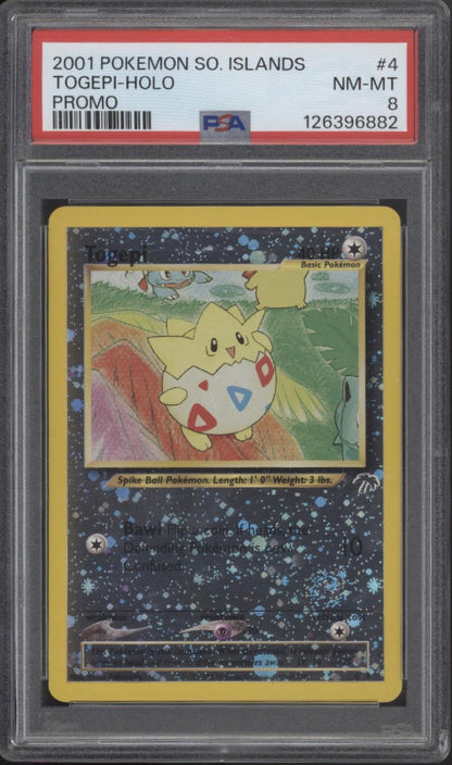 Togepi Pokemon Southern Islands Promo Holo #4 PSA 8