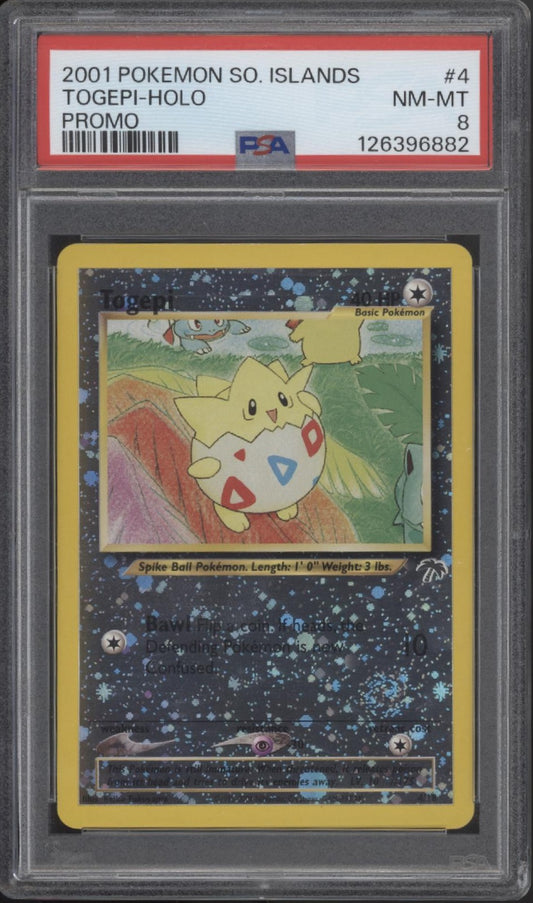 Togepi Pokemon Southern Islands Promo Holo #4 PSA 8