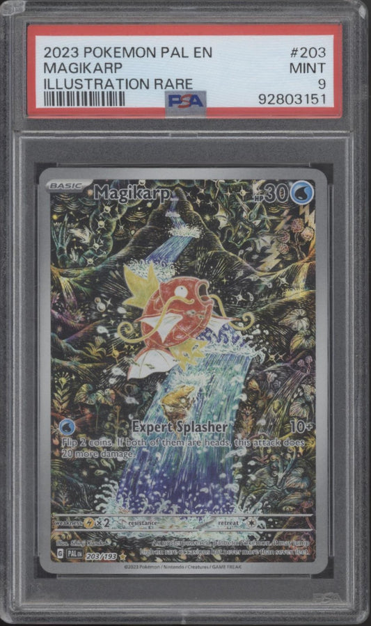 Magikarp Pokemon Paldean Fates Illustration Rare #203 PSA 9 #2