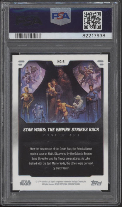 Empire Strikes Back 2023 Topps Star Wars Holograms Poster Art #HC6 PSA 8