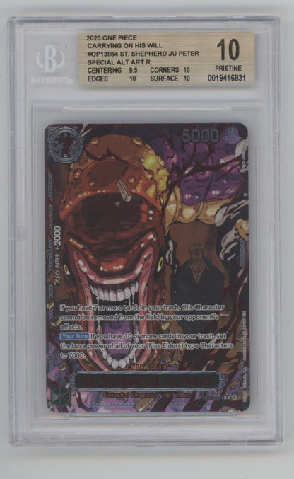 St Shepherd Ju Peter One Piece OP13 Special Alt Art Beckett 10 Pristine