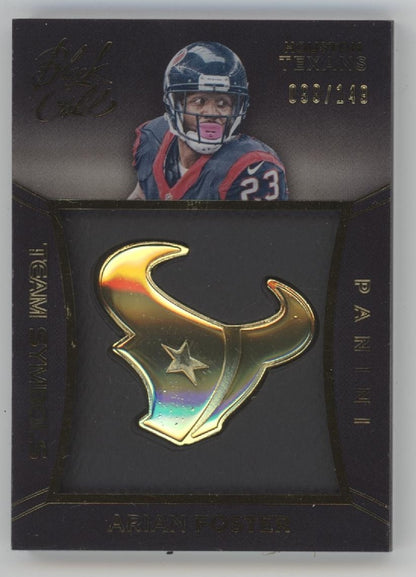 Arian Foster 2014 Panini Black Gold Team Symbols Medallion 099/149 #TS-47