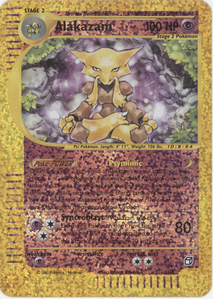 Alakazam Pokemon Expedition Reverse Holo Oversized Box Topper #01