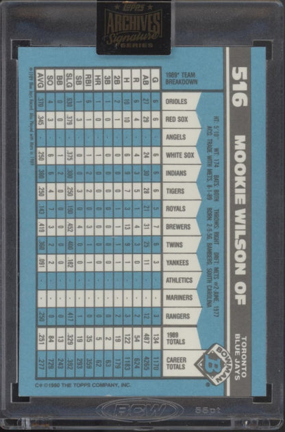 Mookie Wilson 2022 Topps Archives Signature Series Auto 06/10